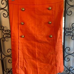 JCrew Orange Skirt